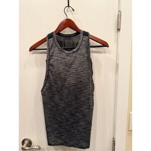 Lululemon Work the Circuit Tank - Heather Gray & Black - sz 4